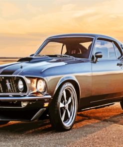 1969 Ford Mustang Fastback Paint By Numbers