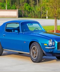 1970 Chevrolet Camaro Z28 Blue Paint By Numbers