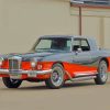 1972 Cougar Vintage Car Paint By Numbers