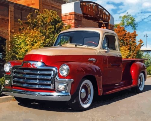 54 GMC Truck Paint By Numbers