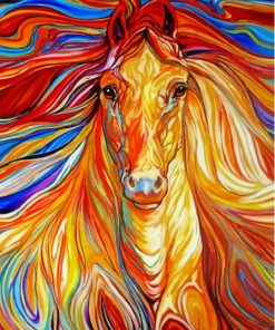 Abstract Horse Paint By Numbers