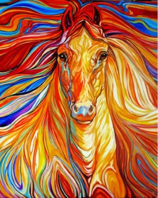 Abstract Horse Paint By Numbers