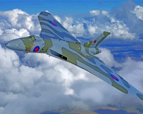 Aesthetic Vulcan Bomber Paint By Numbers