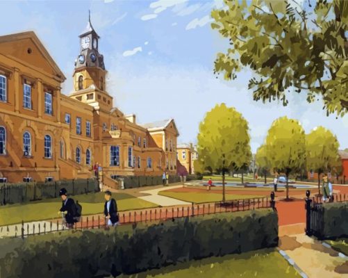 Aldershot Garrison Hospital Art Paint By Numbers