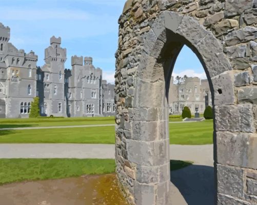 Ashford Castle Ruins Paint By Numbers