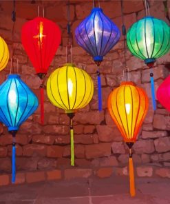 Asian Light Lanterns Paint By Numbers