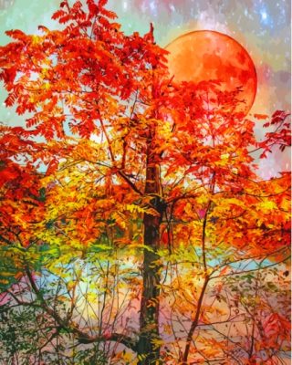 Autumn Moon Paint By Numbers