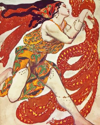 Bacchante By Leon Bakst Paint By Numbers