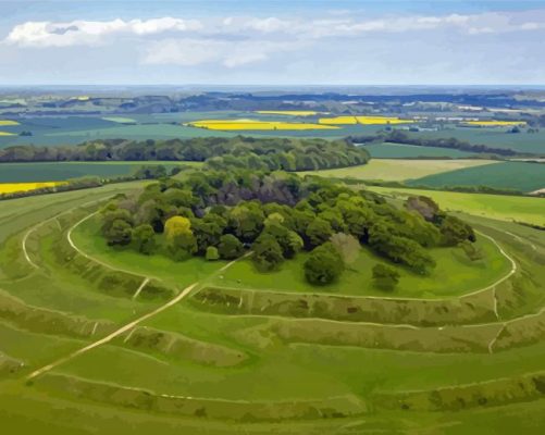 Badbury Rings England Paint By Numbers