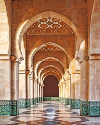 Between The Hassan II Mosque Walls In Casablanca Paint By Numbers