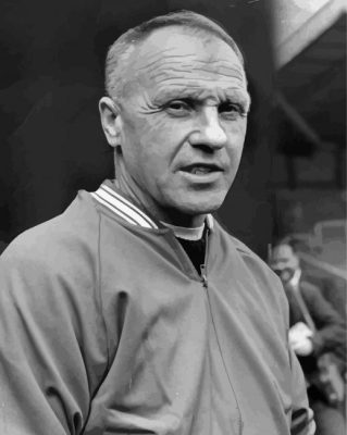 Black And White Bill Shankly Paint By Numbers