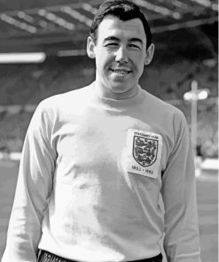 Black And White Gordon Banks Paint By Numbers