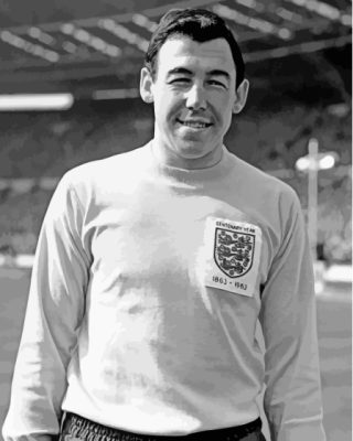 Black And White Gordon Banks Paint By Numbers