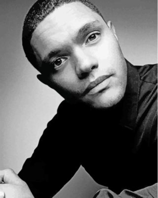 Black And White Trevor Noah Paint By Numbers