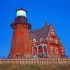 Block island Lighthouse At Dawn Paint By Numbers