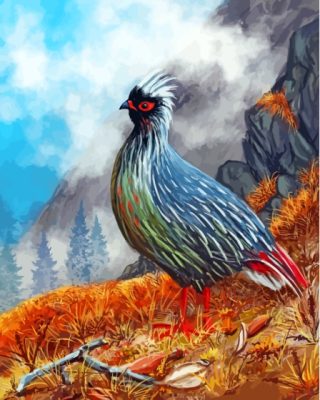 Blood Pheasant Art Paint By Numbers