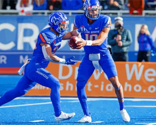 Boise State Broncos Players Paint By Numbers