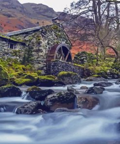 Borrowdale Watermill Paint By Numbers