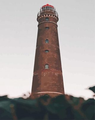 Brick Lighthouse Paint By Numbers