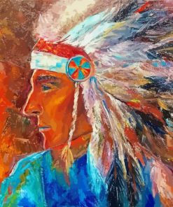 Canadian Indigenous Man Art Paint By Numbers