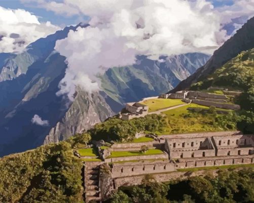 Choquequirao Incan Ruins Paint By Numbers