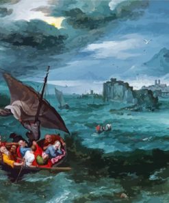 Christ In The Storm On The Sea Of Galilee Jan Brueghel Paint By Numbers