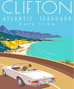 Clifton Cape Town Poster Paint By Numbers