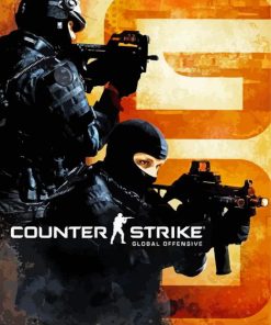 Counter Strike Global Offensive Cs Go Poster Paint By Numbers