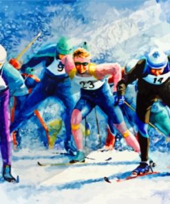 Cross Country Skiing Paint By Numbers