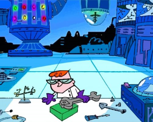 Dexter's Laboratory Animation Paint By Numbers