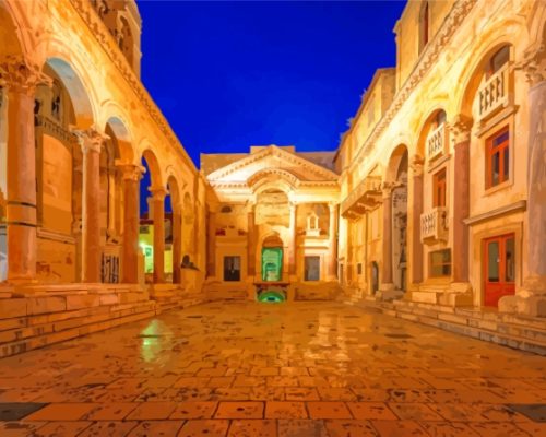 Diocletian's Palace Split Croatia Paint By Numbers