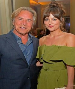 Don Johnson And His Daughter Dakota Johnson Paint By Numbers
