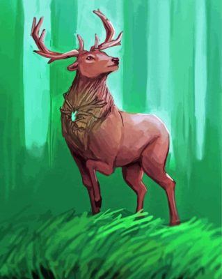 Fantasy Deer Art Paint By Numbers