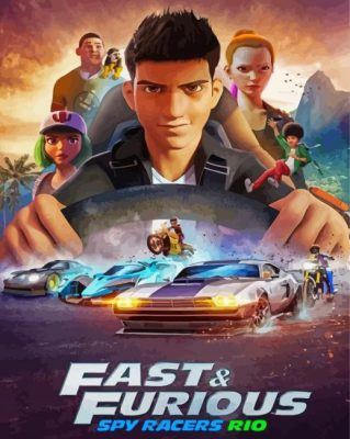 Fast And Furious Spy Racers Animated Serie Paint By Numbers