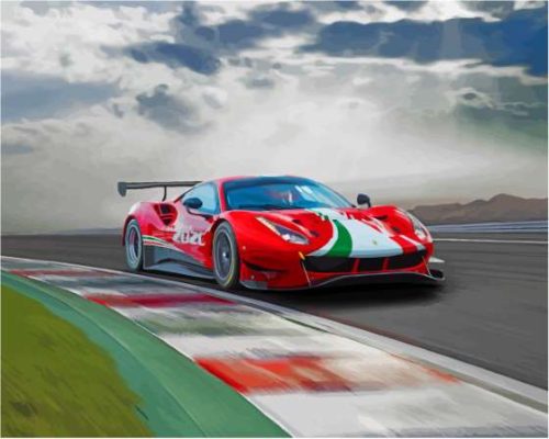 Ferrari 488 GT3 Paint By Numbers