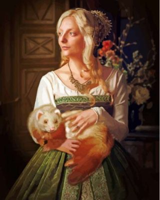 Ferret And Woman Paint By Numbers