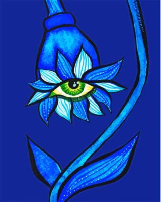 Flower Eye Paint By Numbers