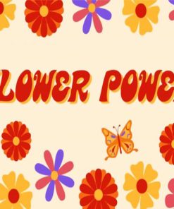 Flower Power Quote Paint By Numbers