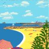 Fremantle Travel Poster Paint By Numbers