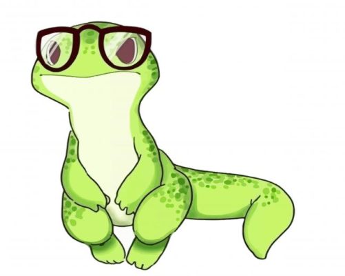 Gecko With Glasses Paint By Numbers