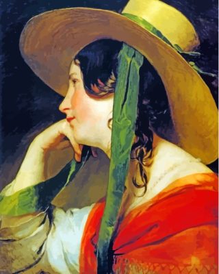 Girl In Yellow Hat Paint By Numbers