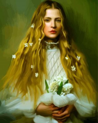 Golden Hair Girl Art Paint By Numbers