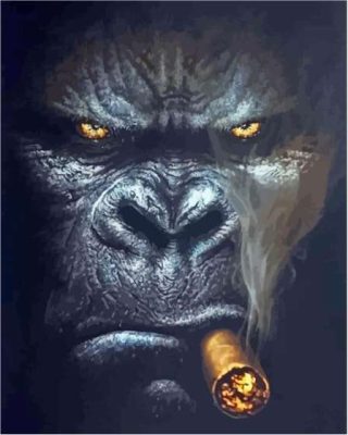 Gorilla Cigar Paint By Numbers