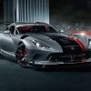 Grey And Black Dodge Viper Paint By Numbers