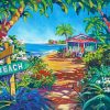 Hawaii Beach Tropical House Paint By Numbers