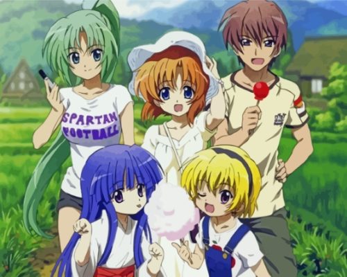 Higurashi When They Cry Anime Paint By Numbers