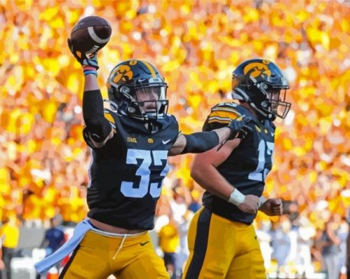 Iowa Hawkeyes American Football Players Paint By Numbers