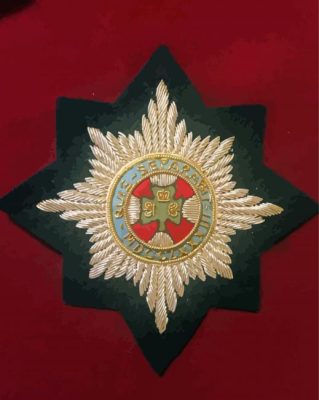 Irish Guards Badge Paint By Numbers