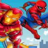 Iron Man And Spider Man DC Comics Paint By Numbers