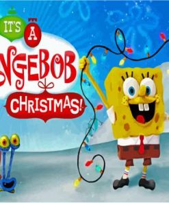 It's A SpongeBob Christmas Animation Poster Paint By Numbers